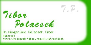 tibor polacsek business card